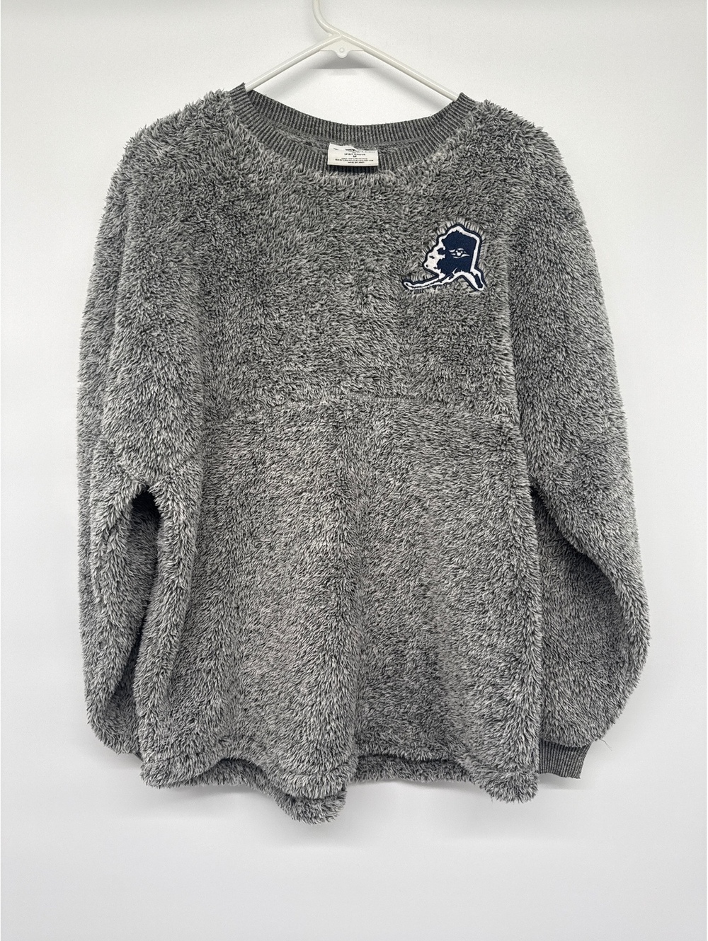 Disney Cruise Line Spirit Jersey Fuzzy Gray Sweatshirt Medium